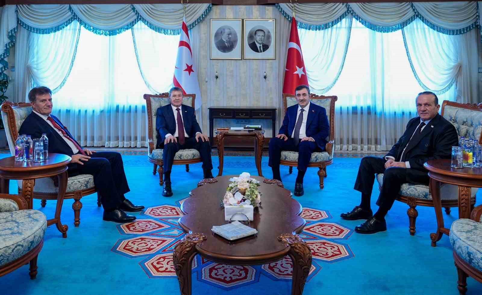 Cumhurbaşkanı Yardımcısı Cevdet Yılmaz: "Anavatan ve garantör ülke olarak KKTC’nin meşru haklarını desteklemeye devam edeceğiz"
