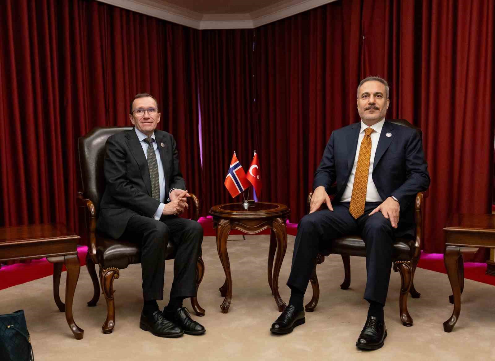 Dışişleri Bakanı Fidan, Norveçli mevkidaşı Eide ile görüştü
