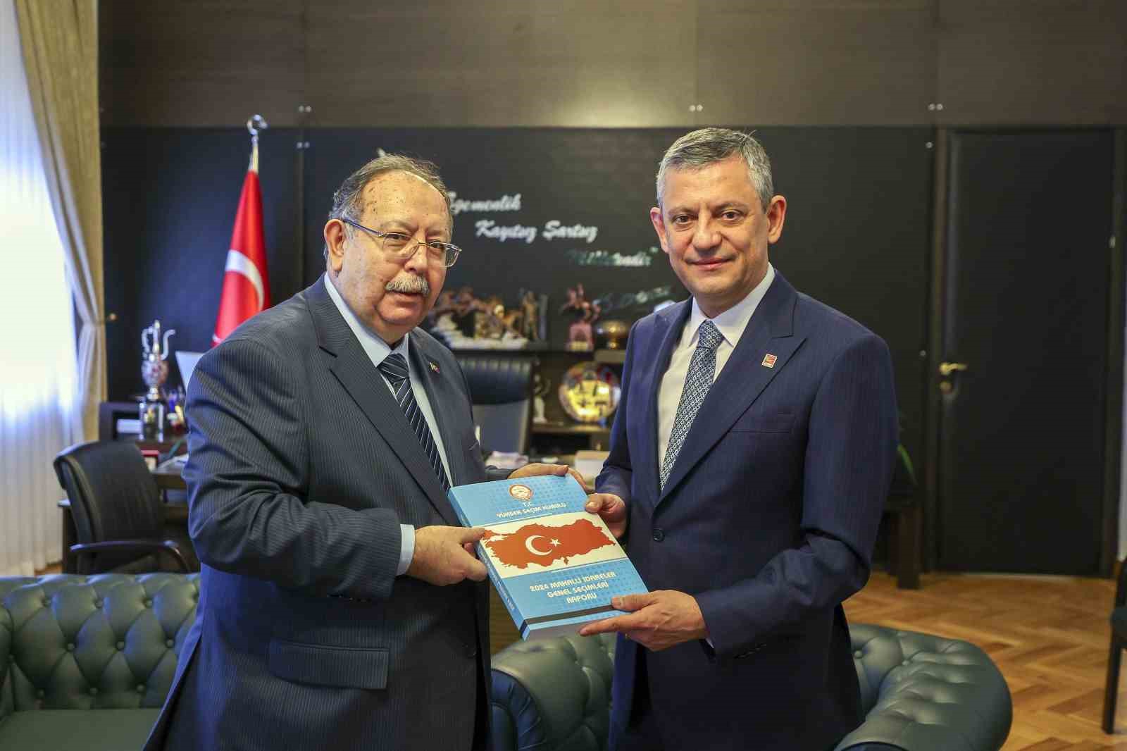 CHP Genel Başkanı Özel, YSK Başkanı Yener ile bir araya geldi
