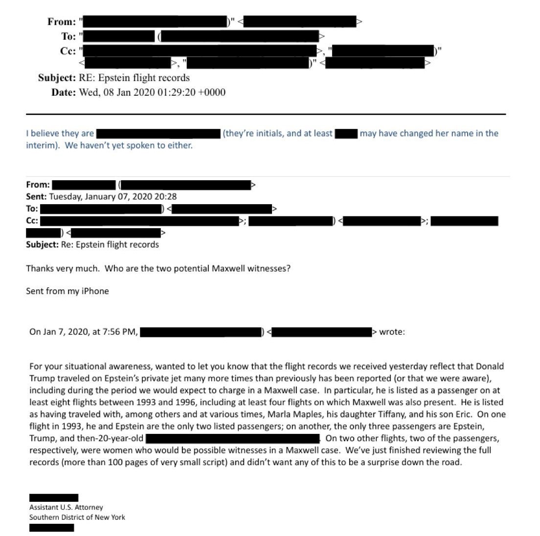 Yeni Epstein belgeleri yayınlandı: Trump, Epstein’ın özel jetinde defalarca uçmuş
