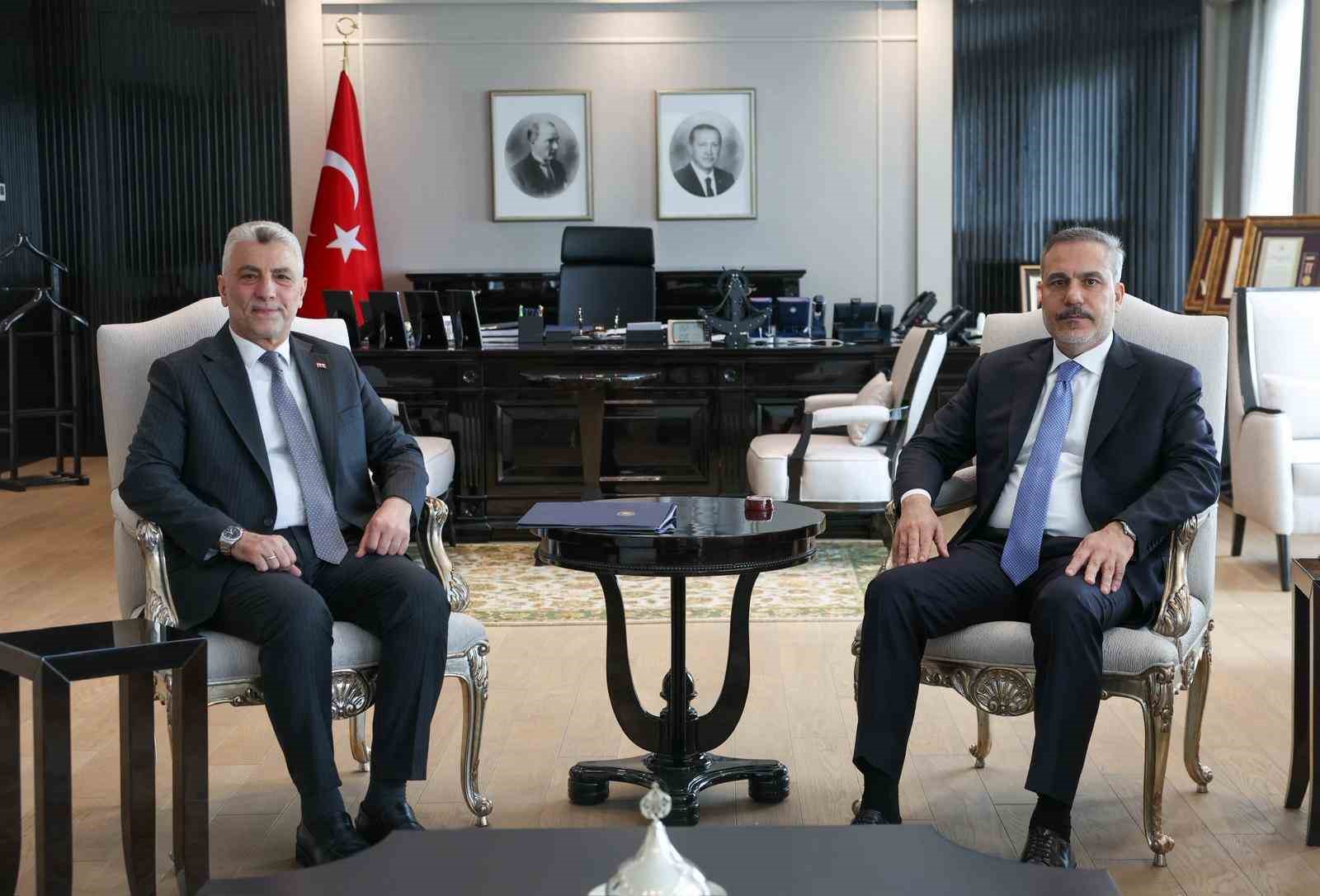 Bakan Fidan, Bakan Bolat ile bir araya geldi
