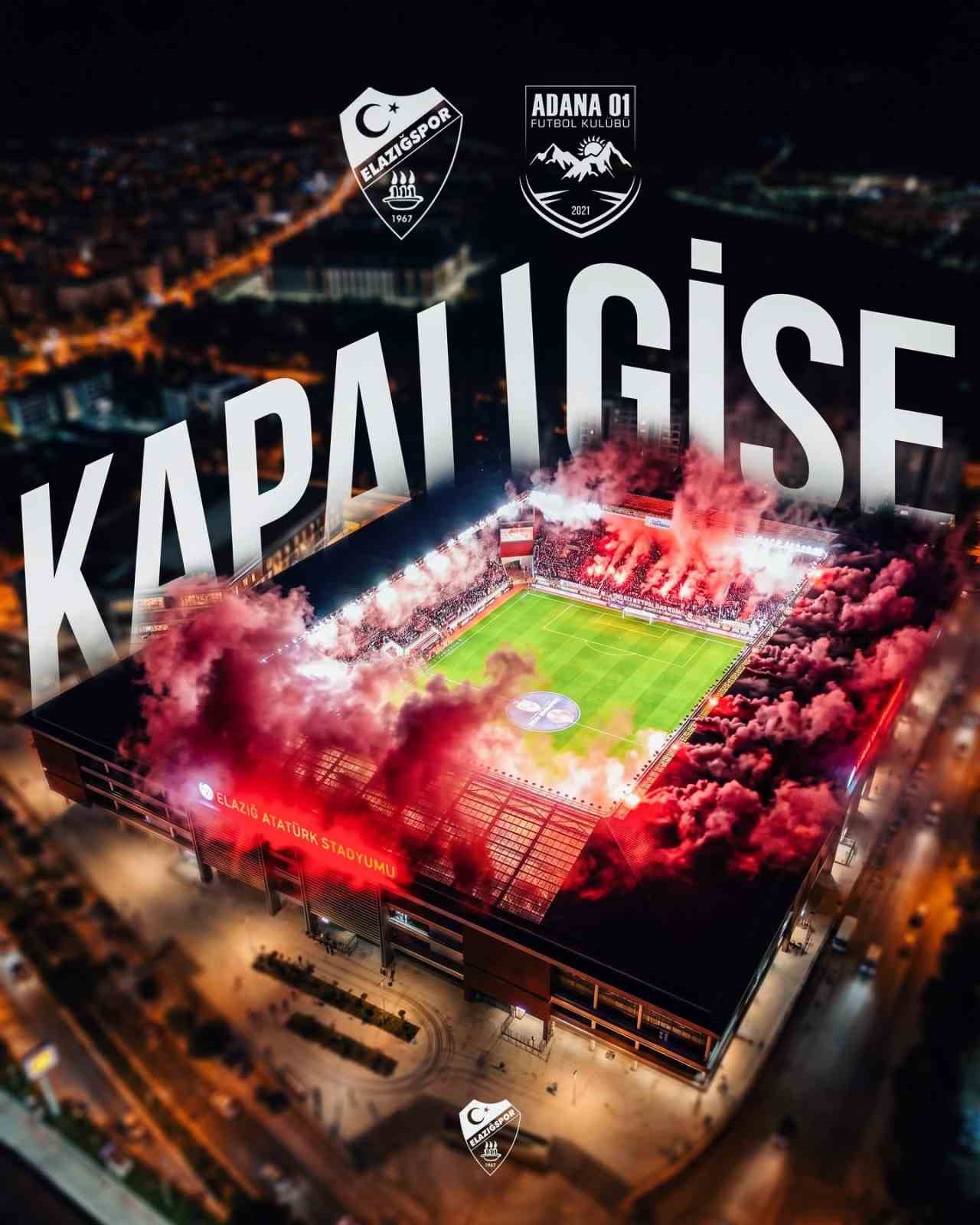 Elazığspor-Adana 01 FK maç biletleri tükendi
