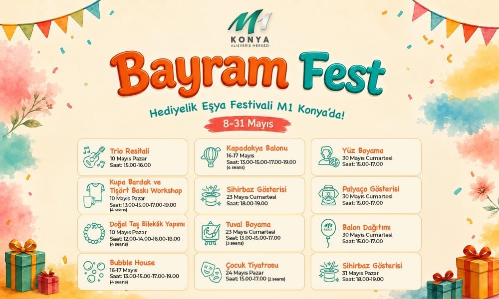 M1 Konya’da "Bayram Fest" başladı
