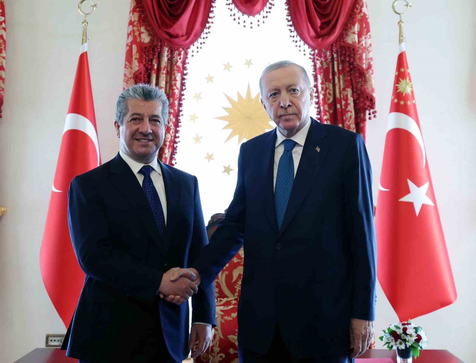 Cumhurbaşkanı Erdoğan, IKBY Başbakanı Barzani’yi kabul etti
