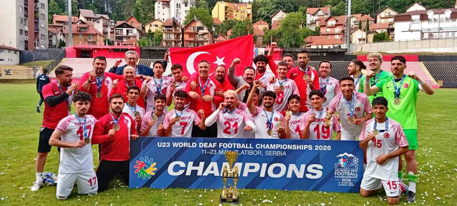 İşitme Engelliler U23 Milli Takımı, dünya şampiyonu oldu
