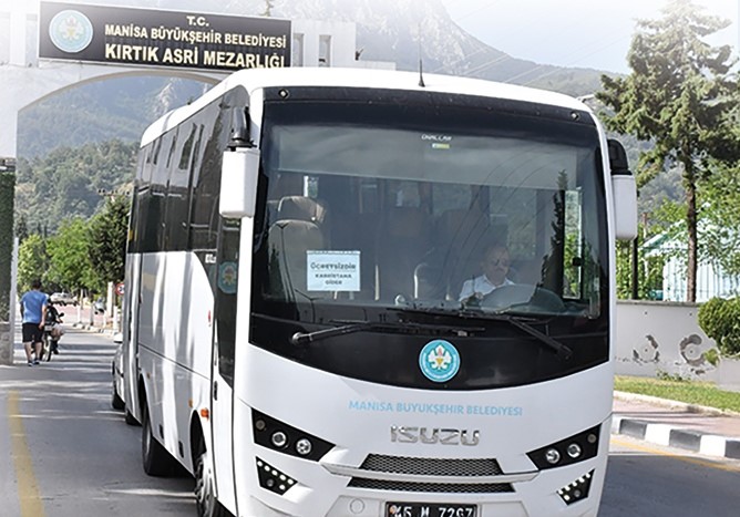 Manisa Büyükşehir’den bayramda ücretsiz mezarlık seferi

