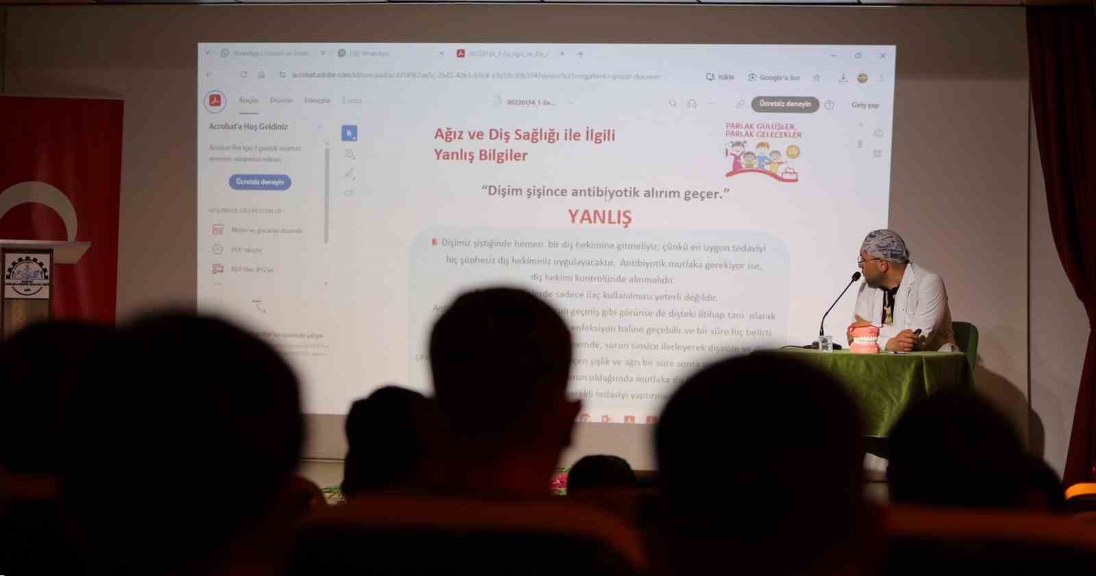 Bayburt’ta lise öğrencilerine ağız ve diş sağlığı eğitimi verildi
