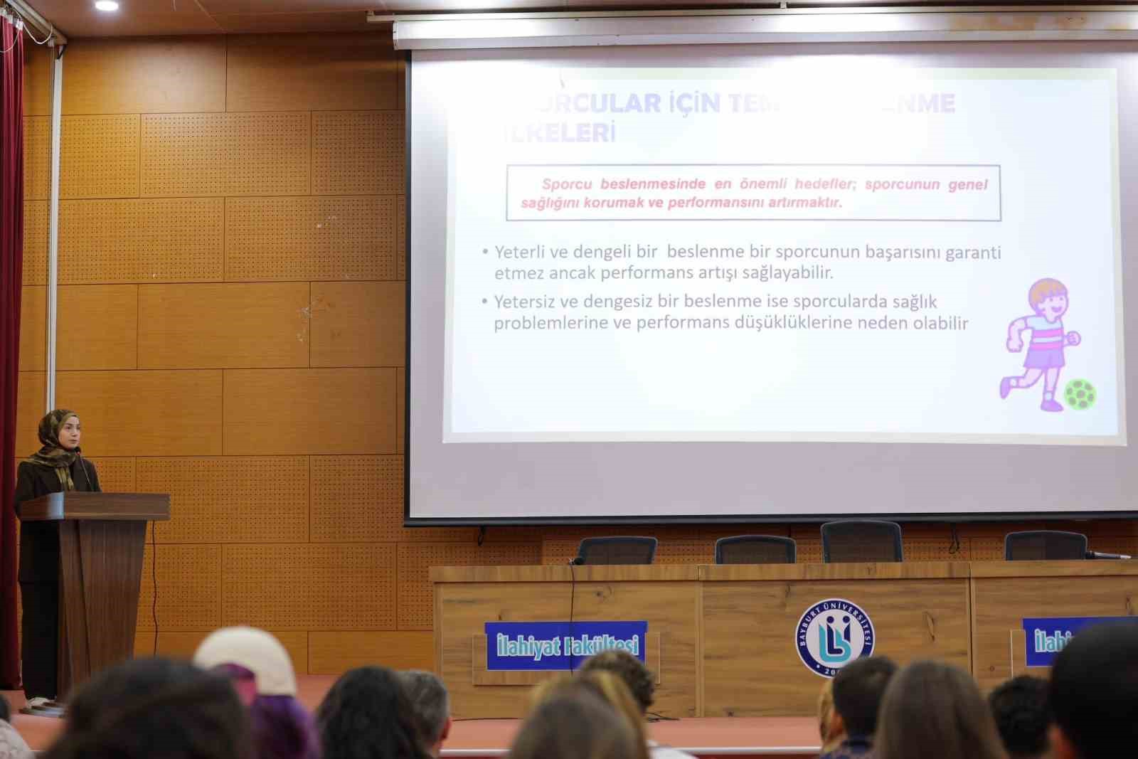 Spor Bilimleri öğrencilerine sağlıklı yaşam eğitimi verildi
