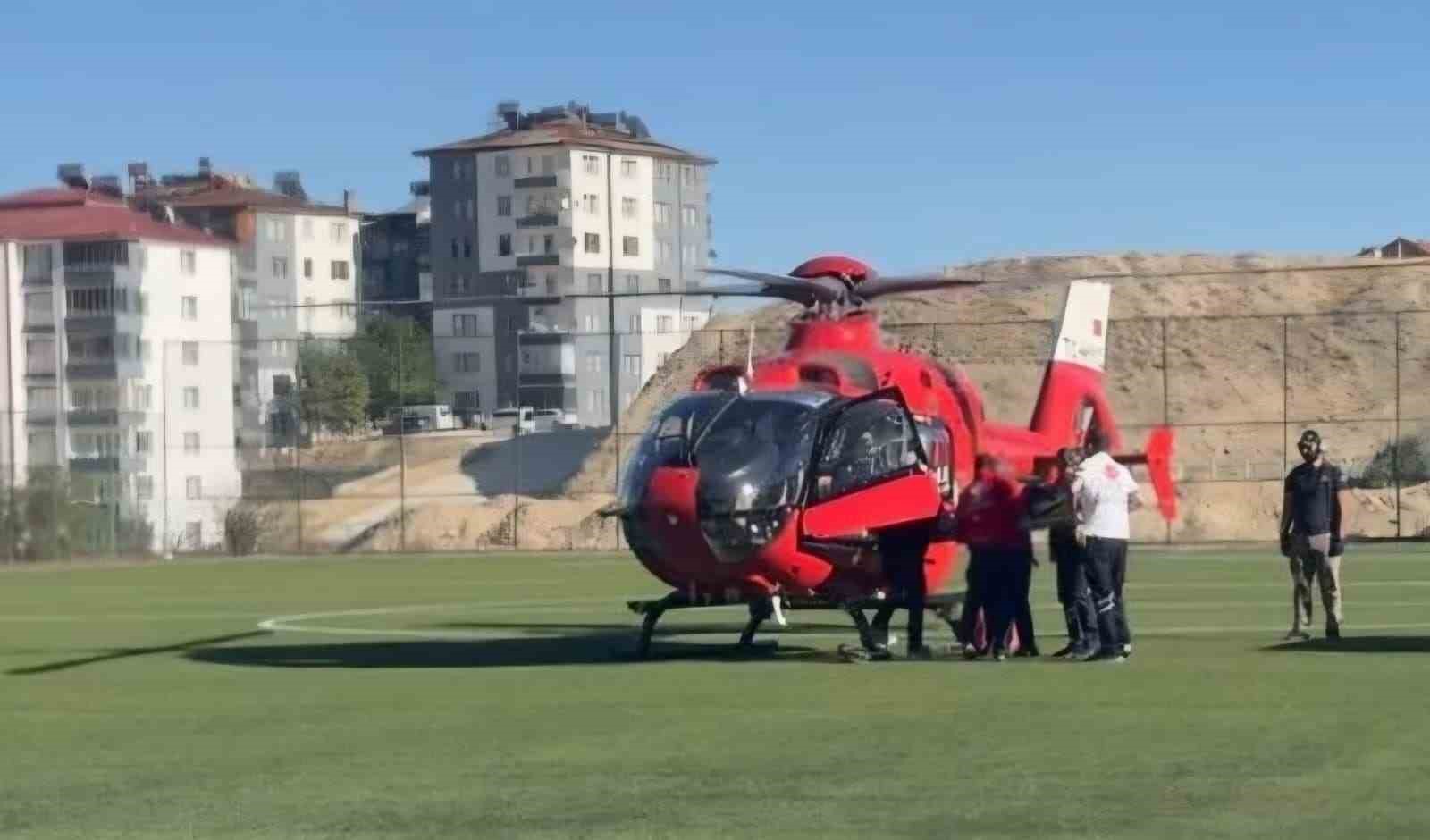 Malatya’da ambulans helikopter 66 yaşındaki hasta için havalandı
