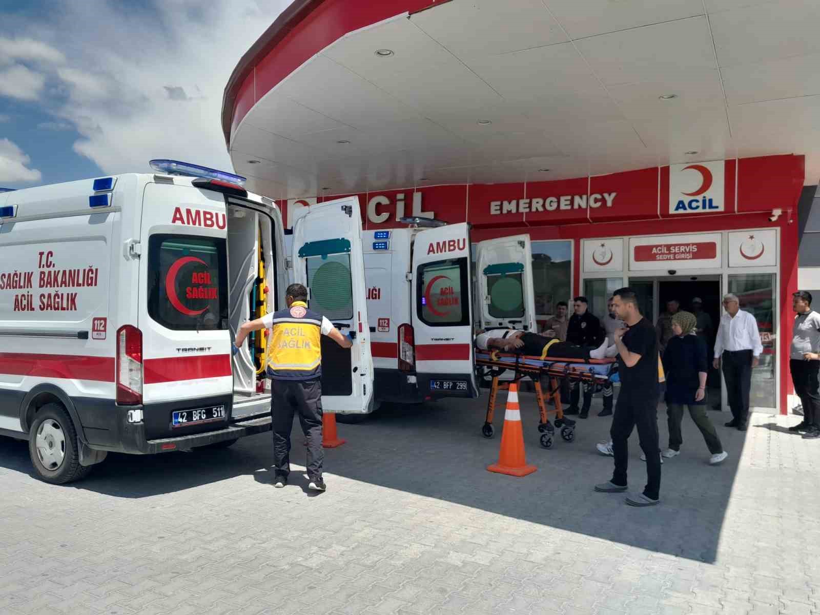 Konya’da otomobil takla attı: 4 yaralı

