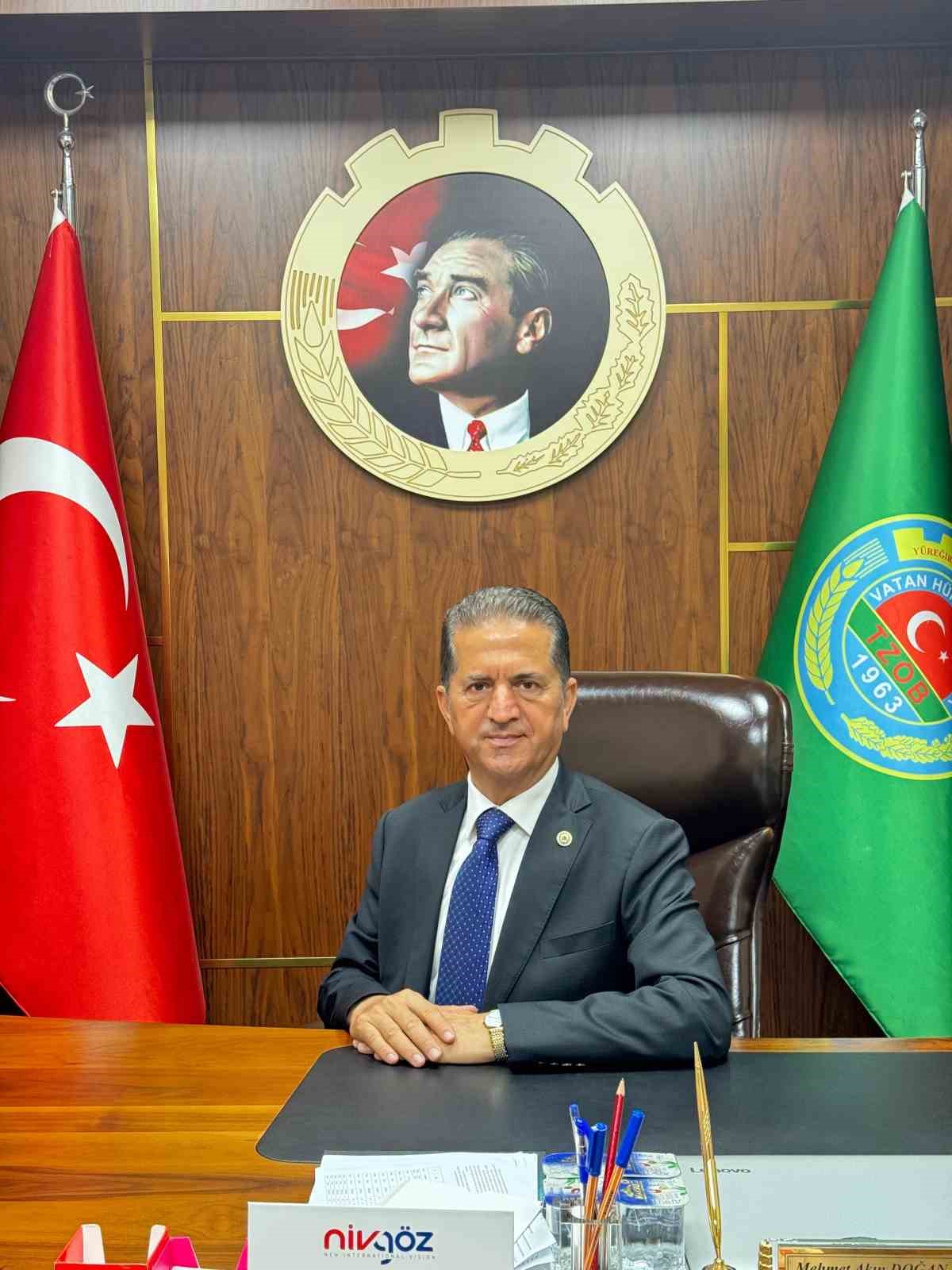 Yüreğir Ziraat Odası Başkanı Doğan: "Ayçiçeği ve soyada TMO alımı artık zorunluluktur"
