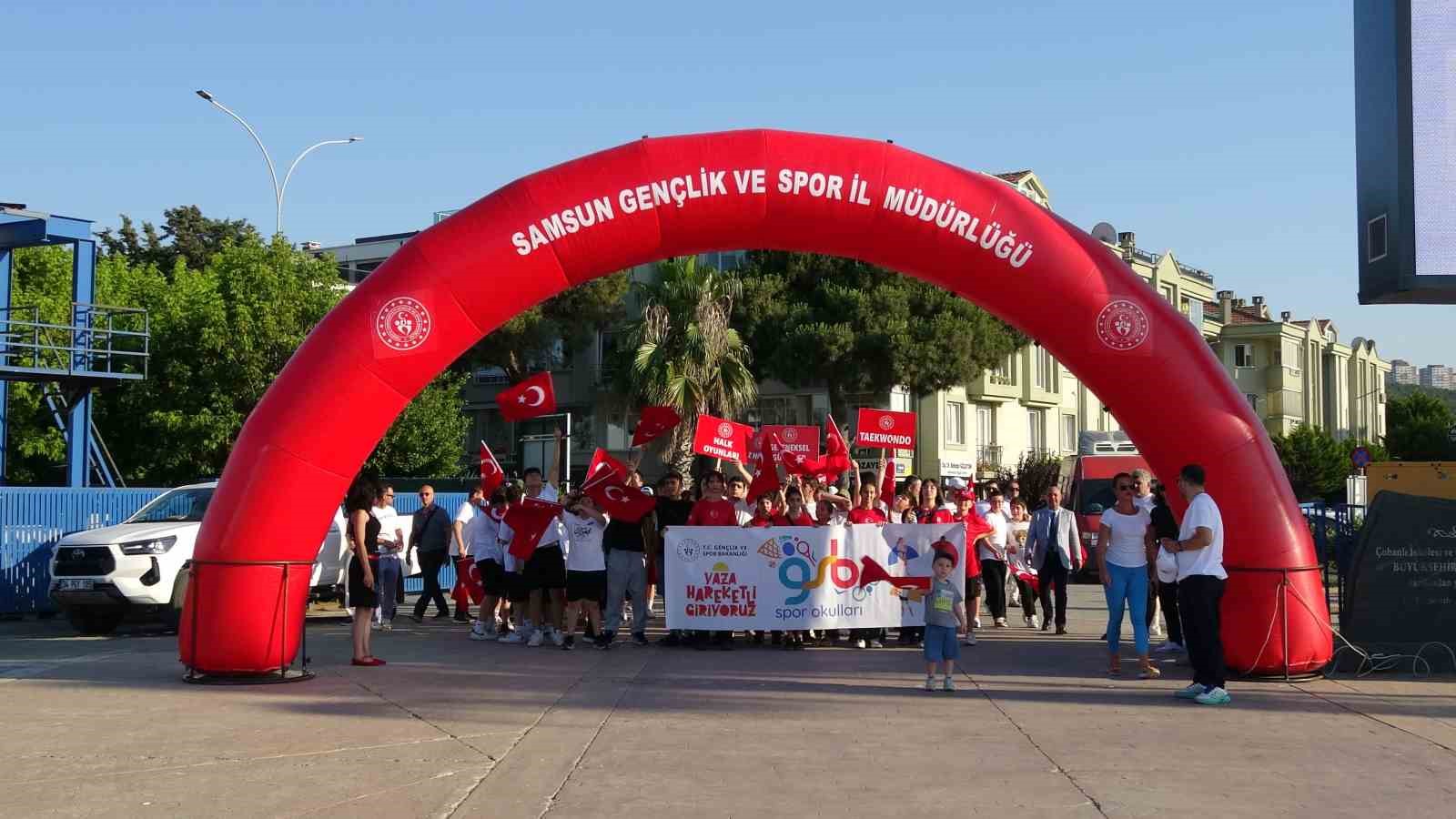 Samsun’da Yaz Spor Okulları coşkuyla açıldı
