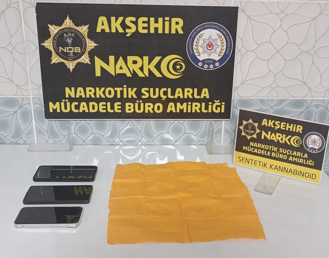 Akşehir’de uyuşturucu operasyonu: 1 tutuklama
