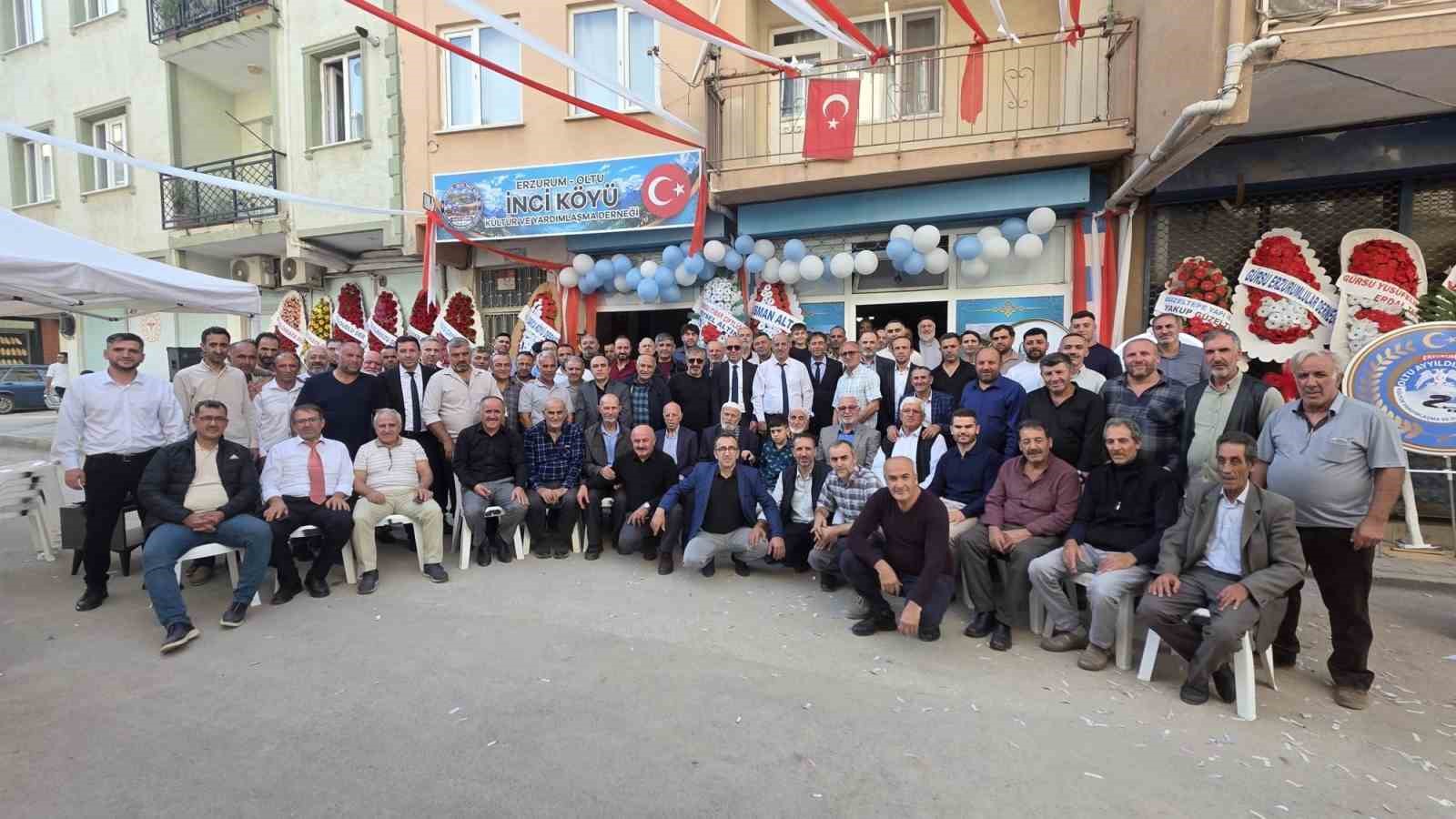 Erzurum Oltu İnci Köyü Derneği Gürsu’da hizmete açıldı
